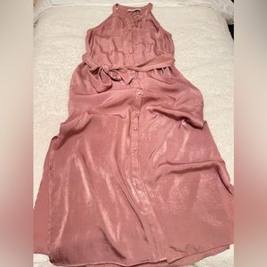 ZARA mauve pink maxi dress
